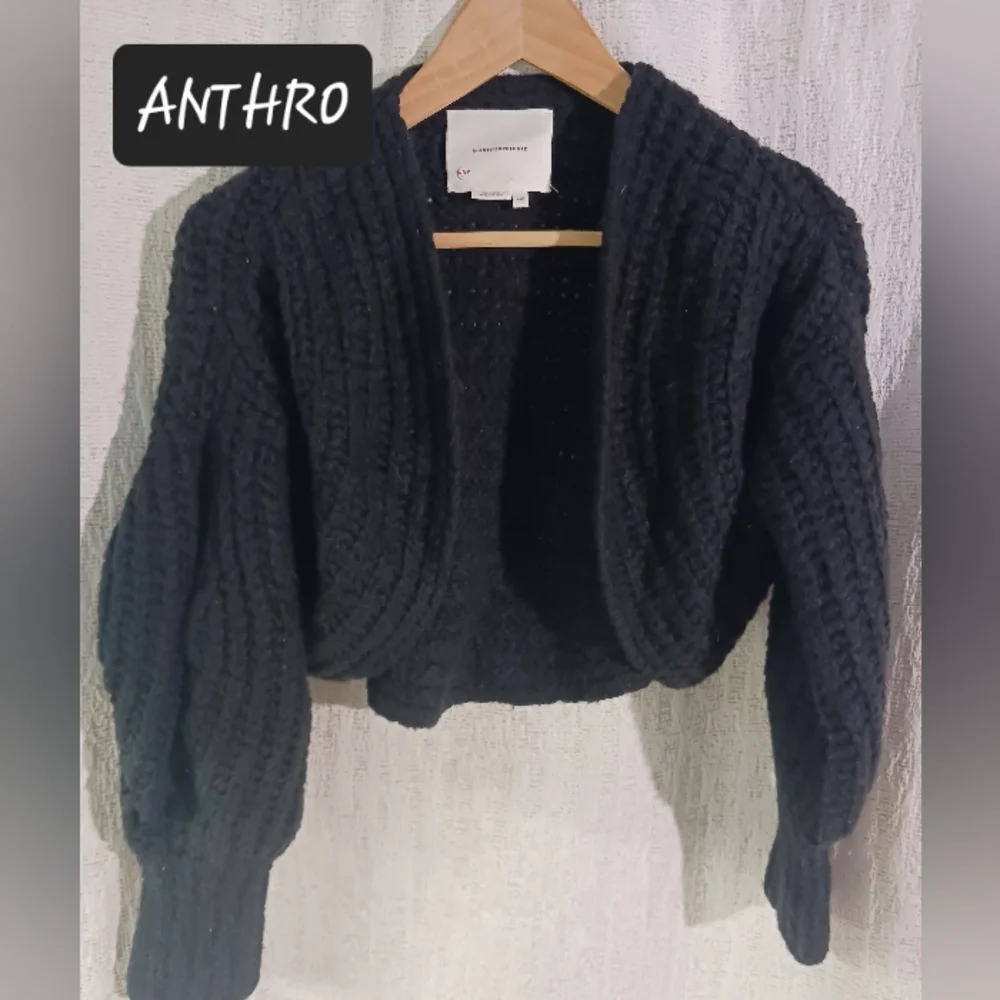 ANTHROPOLOGIE Alpaca Wool Shrug sweater womens XS petite - Picture 1 of 12
